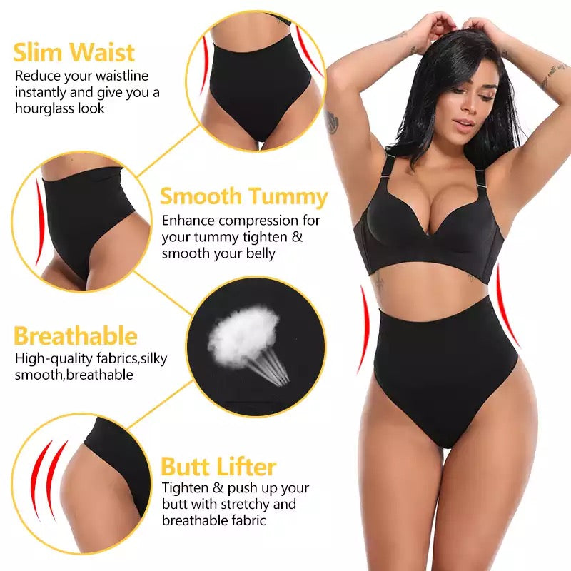 Slimming Waist Support Tummy Control Thong Body Shaper