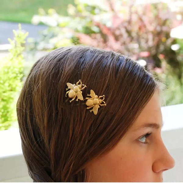 Girl Exquisite Gold Bee Hairpin