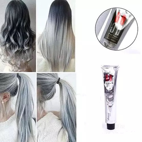 Silver Gray Hair Dye Cream