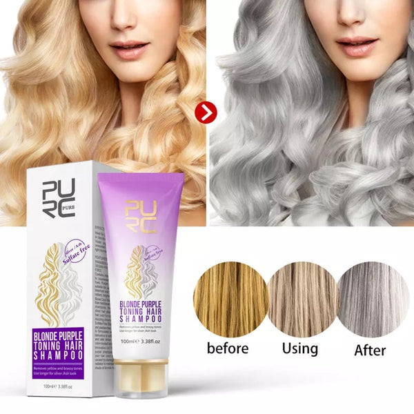 Purple Toning Shampoo for Blonde and Gray Hair