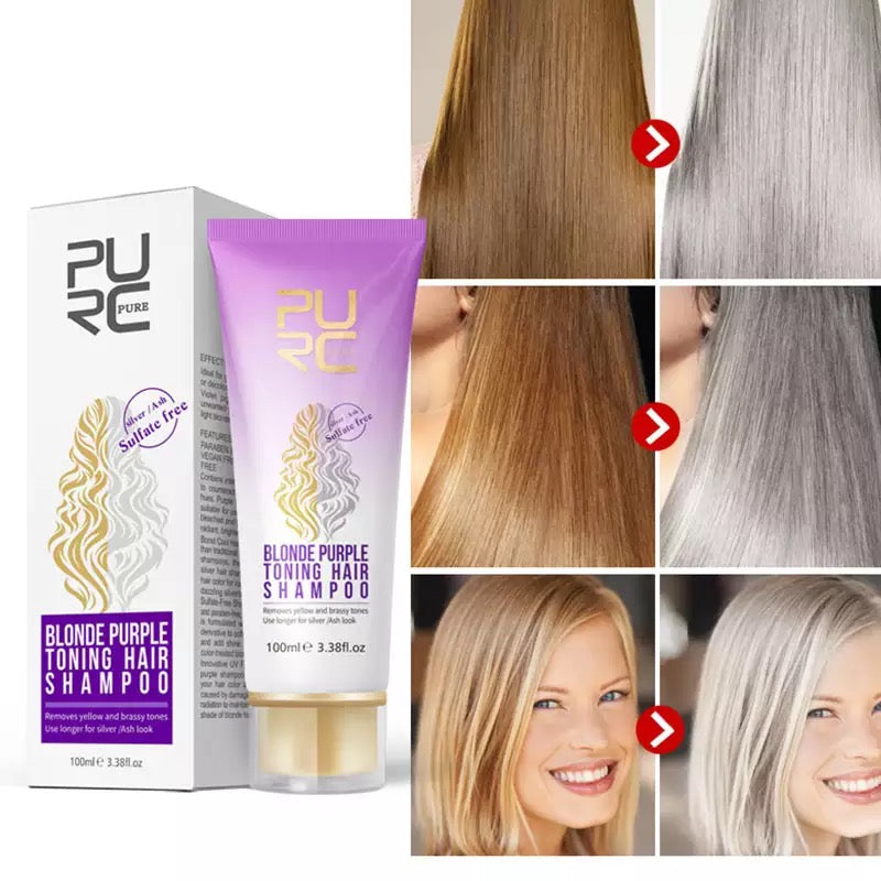 Purple Toning Shampoo for Blonde and Gray Hair