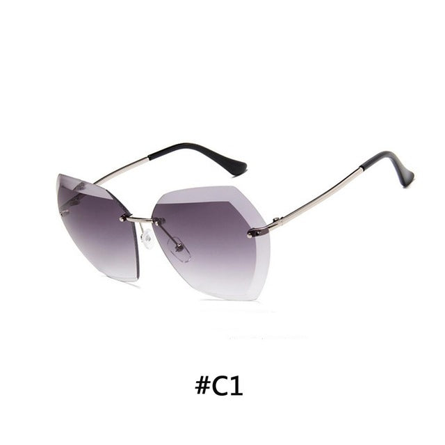 Luxury Polarized Sunglasses Driving Rimless SunGlasses