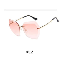 Luxury Polarized Sunglasses Driving Rimless SunGlasses