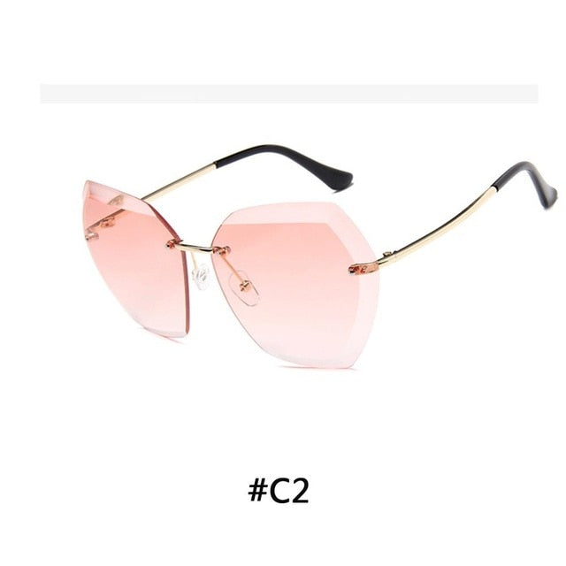 Luxury Polarized Sunglasses Driving Rimless SunGlasses