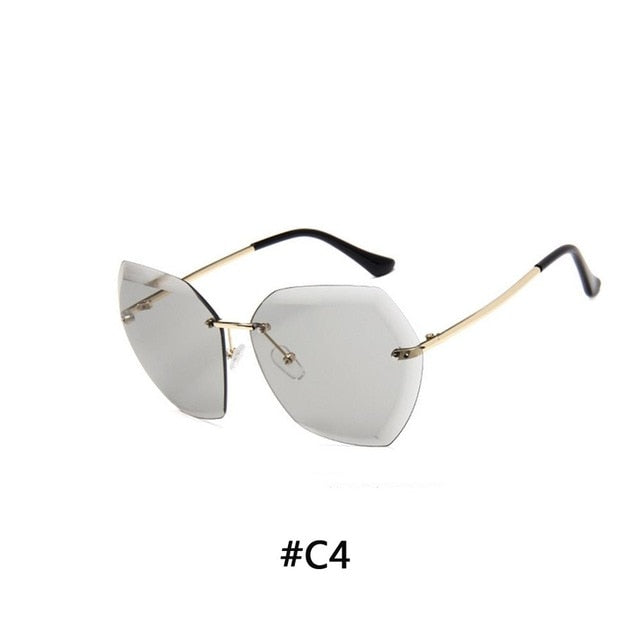 Luxury Polarized Sunglasses Driving Rimless SunGlasses