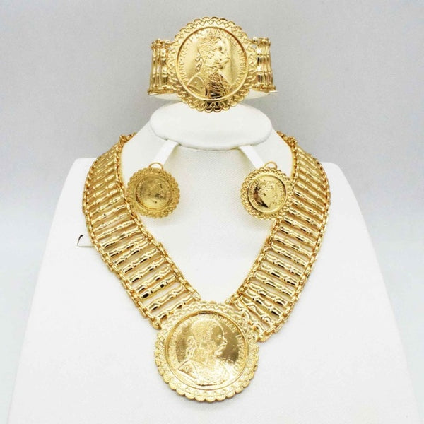 Gold Bridal Gift Wedding Jewelry Set