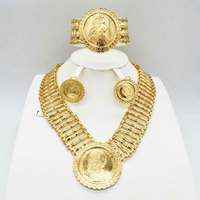 Gold Bridal Gift Wedding Jewelry Set