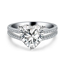 Heart Lovers 925 Sterling Silver Promise Ring
