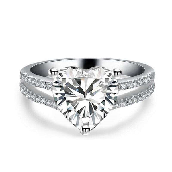 Heart Lovers 925 Sterling Silver Promise Ring