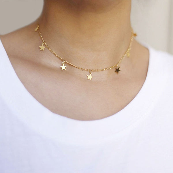 7 Star Choker Fashion Pendant Chain