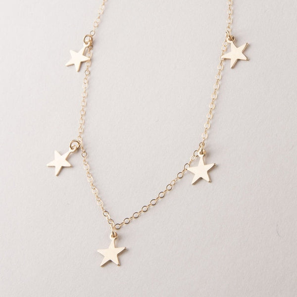 7 Star Choker Fashion Pendant Chain