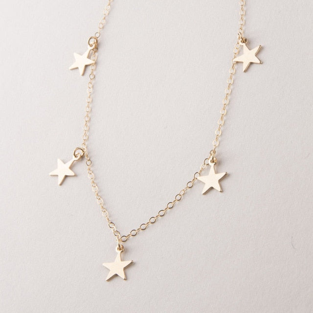 7 Star Choker Fashion Pendant Chain