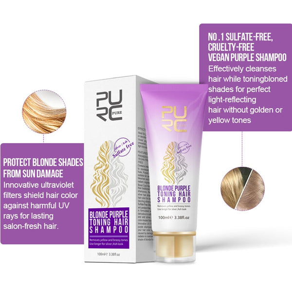 Purple Toning Shampoo for Blonde and Gray Hair