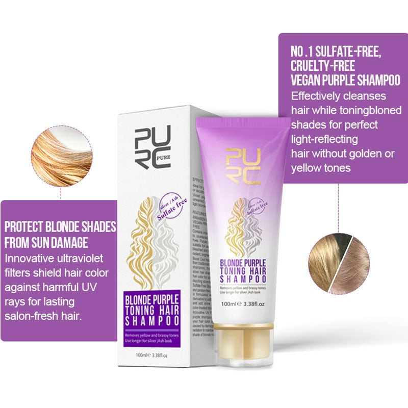 Purple Toning Shampoo for Blonde and Gray Hair