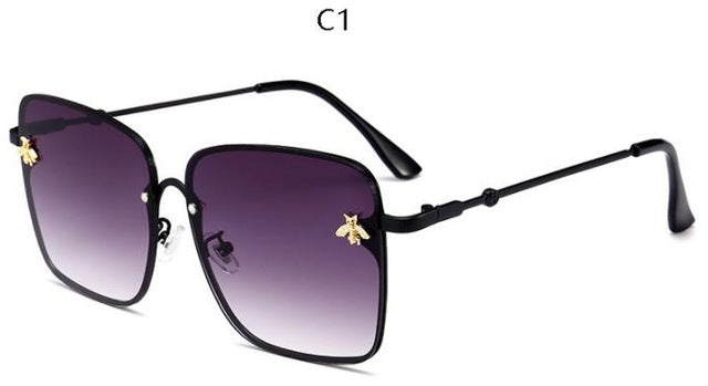 Bee Square  Luxury Fashion Women Sunglasses