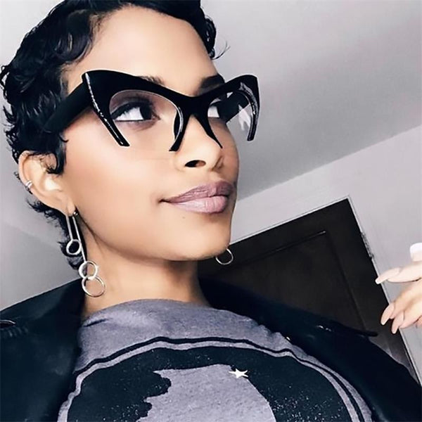 Stylish Cat Eye Thick Glasses Frames