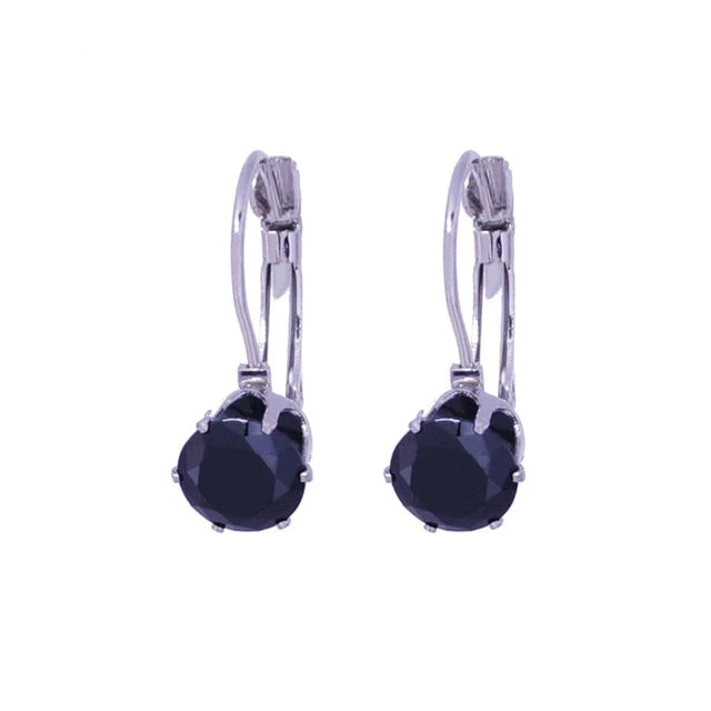 Fashion Cubic Zirconia Drop Hoop Earrings
