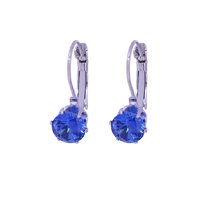 Fashion Cubic Zirconia Drop Hoop Earrings