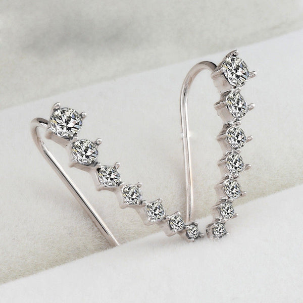 Crystal Ear Hook Earrings Jewelry