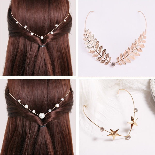 Back Hold Headbands Crystal