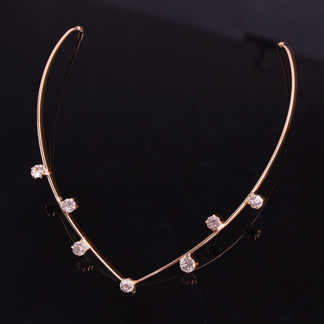 Back Hold Headbands Crystal