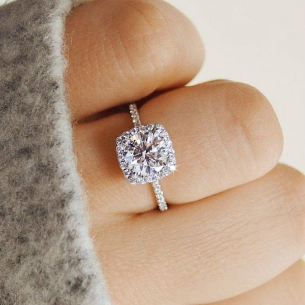 3CT AAA CZ Engagement Rings For Women