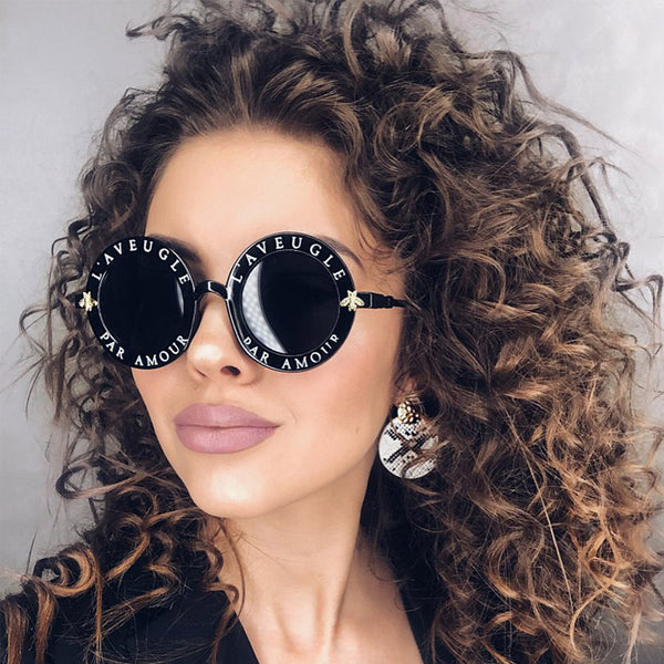 Retro Black Luxury Brand Designer Sunglasses