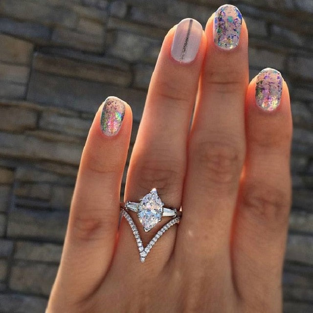 3CT AAA CZ Engagement Rings For Women